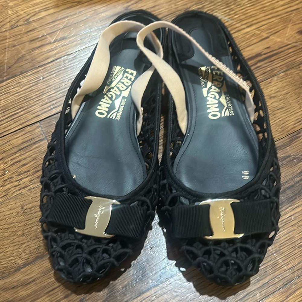 Ferragamo slingback flats